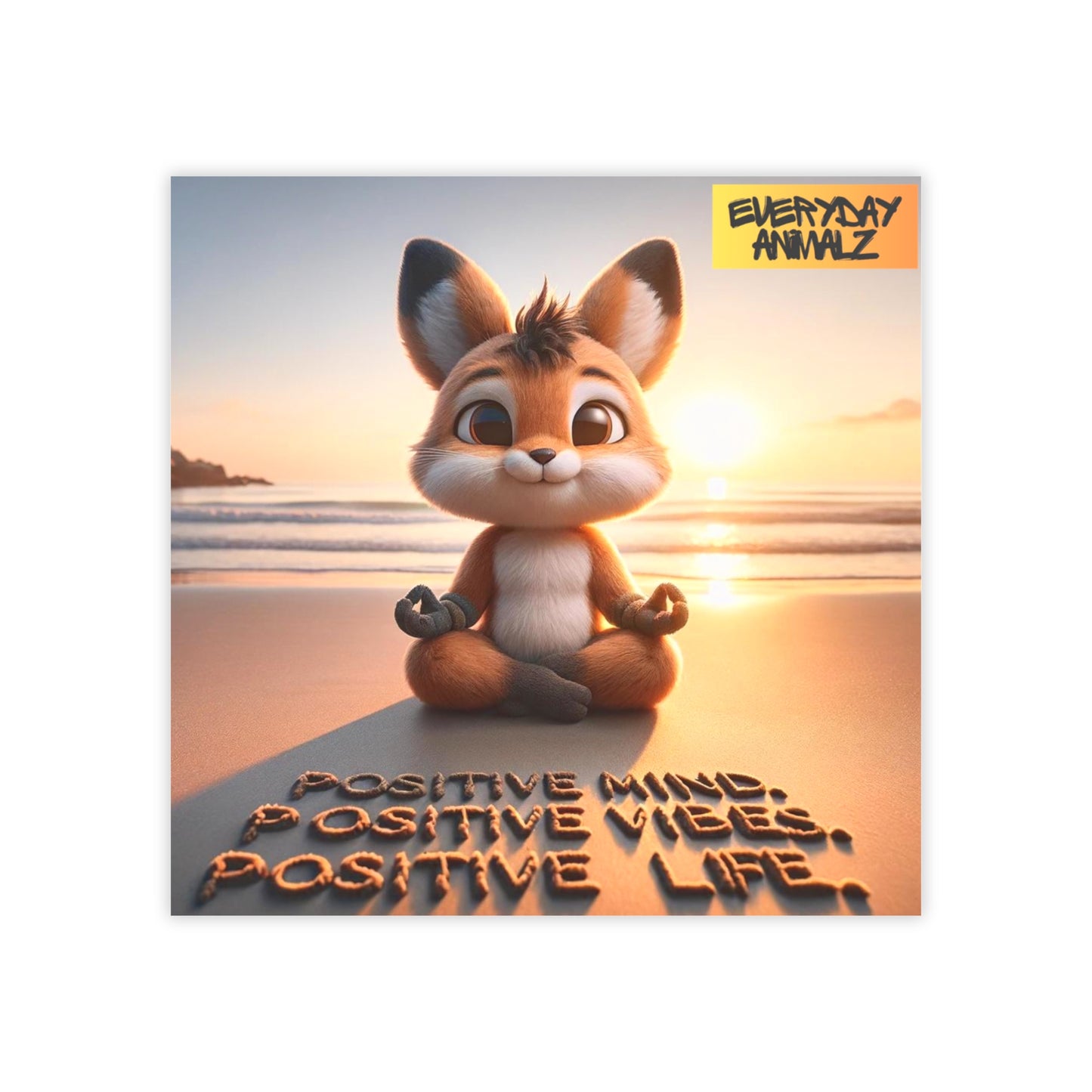 50 pack of happiness! Sticky-note style prints of my friend's motivational sayings! Positive Mind. Positive Vibes. Positive Life