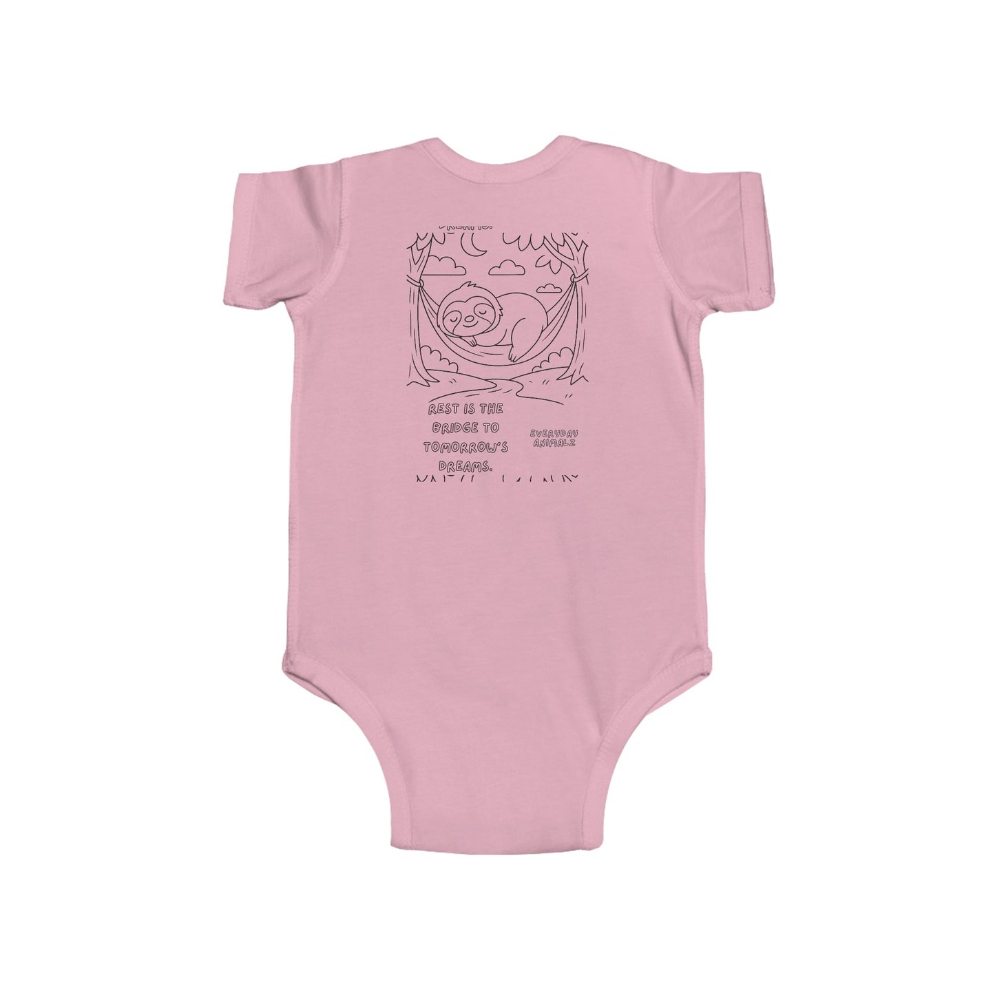 Sloth-Inspired Infant Bodysuit, Cute Baby Outfit, Newborn Gift, Playful Apparel, Baby Shower Gift, Adorable Sleepwear