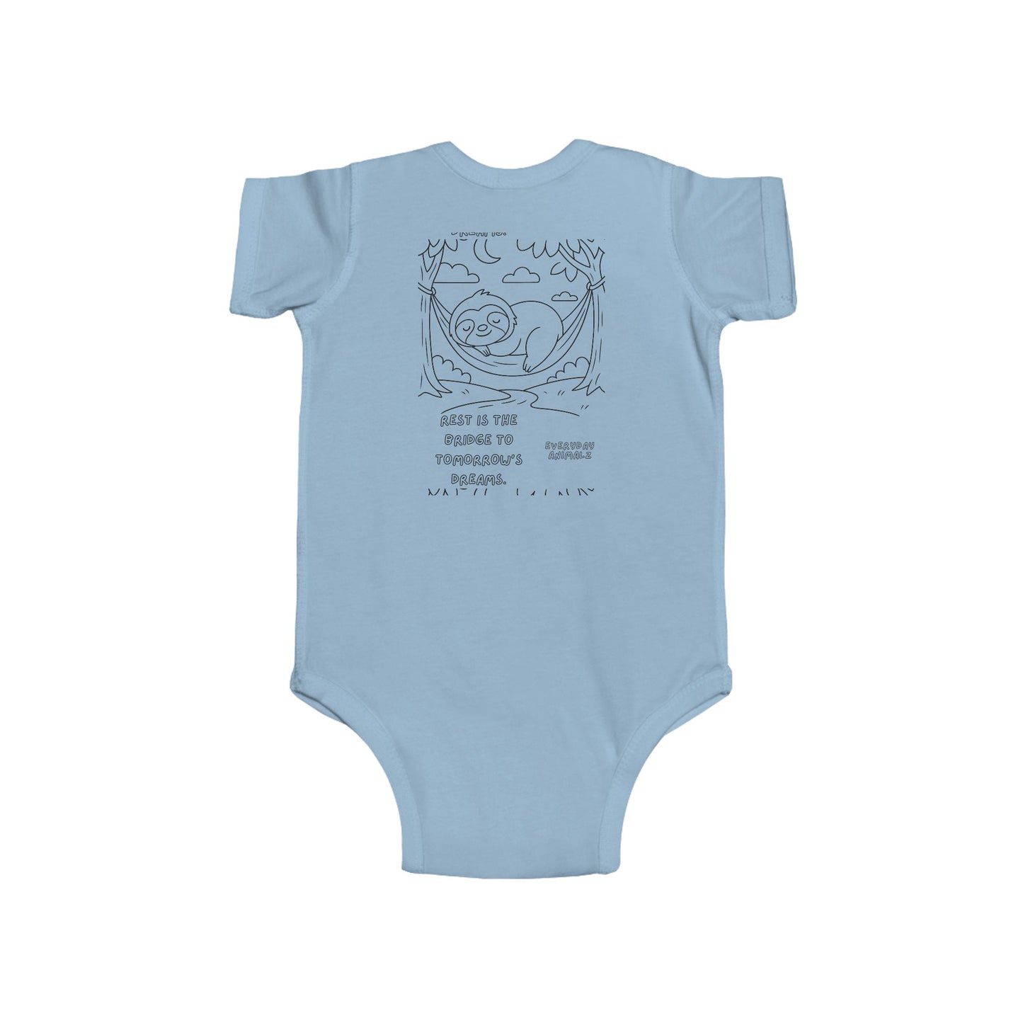 Sloth-Inspired Infant Bodysuit, Cute Baby Outfit, Newborn Gift, Playful Apparel, Baby Shower Gift, Adorable Sleepwear