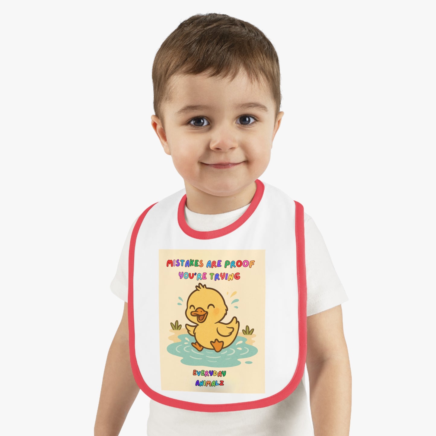 Cute Baby Bib with Inspirational Quote, Fun and Practical Baby Gift, Mealtime Essential, Baby Shower Gift, Toddler Accessories