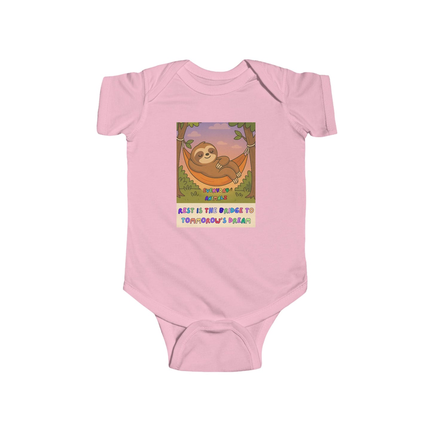 Sloth-Inspired Infant Bodysuit, Cute Baby Outfit, Newborn Gift, Playful Apparel, Baby Shower Gift, Adorable Sleepwear