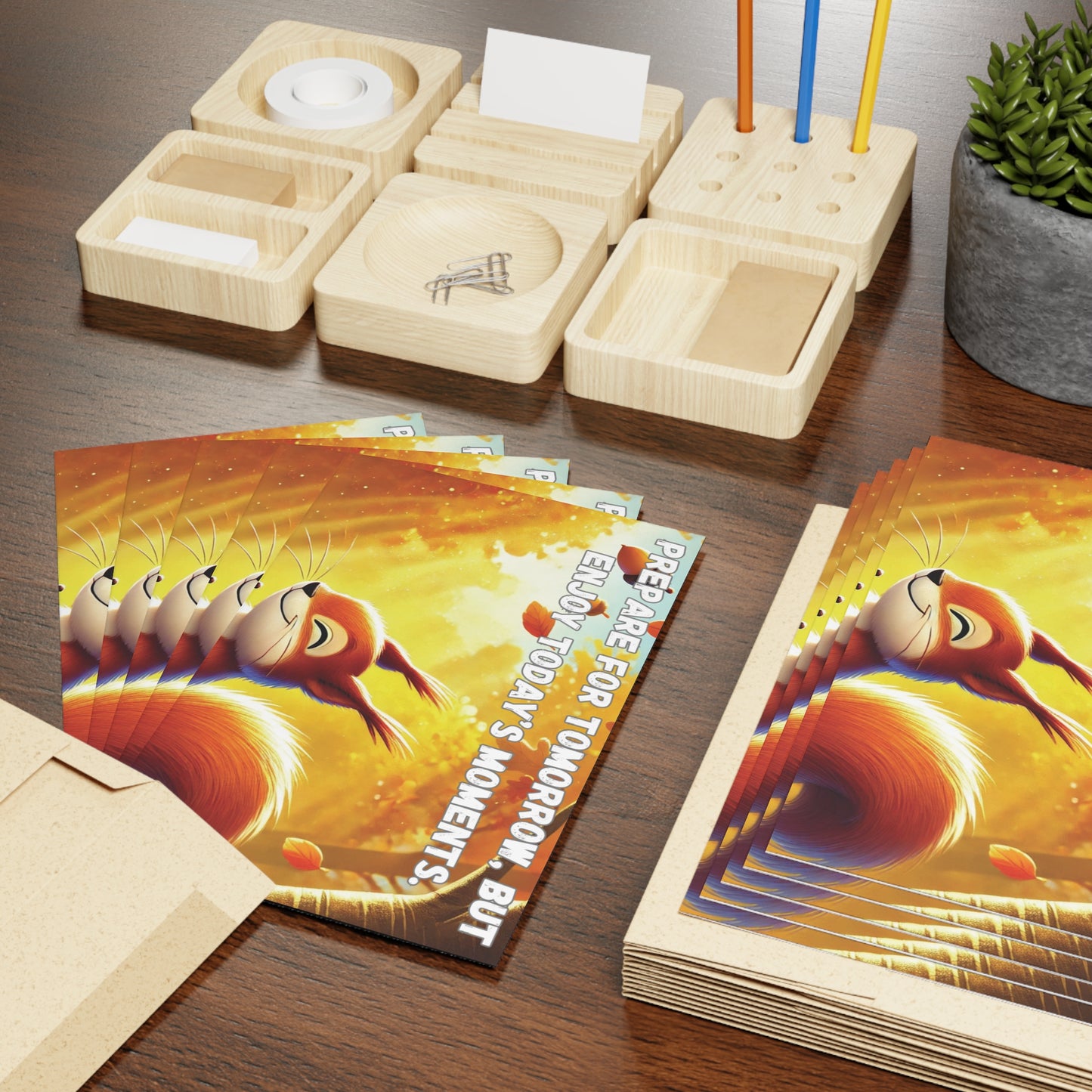 Prepare for tomorrow, but enjoy today’s moments. - Greeting Cards (1 or 10-pcs)