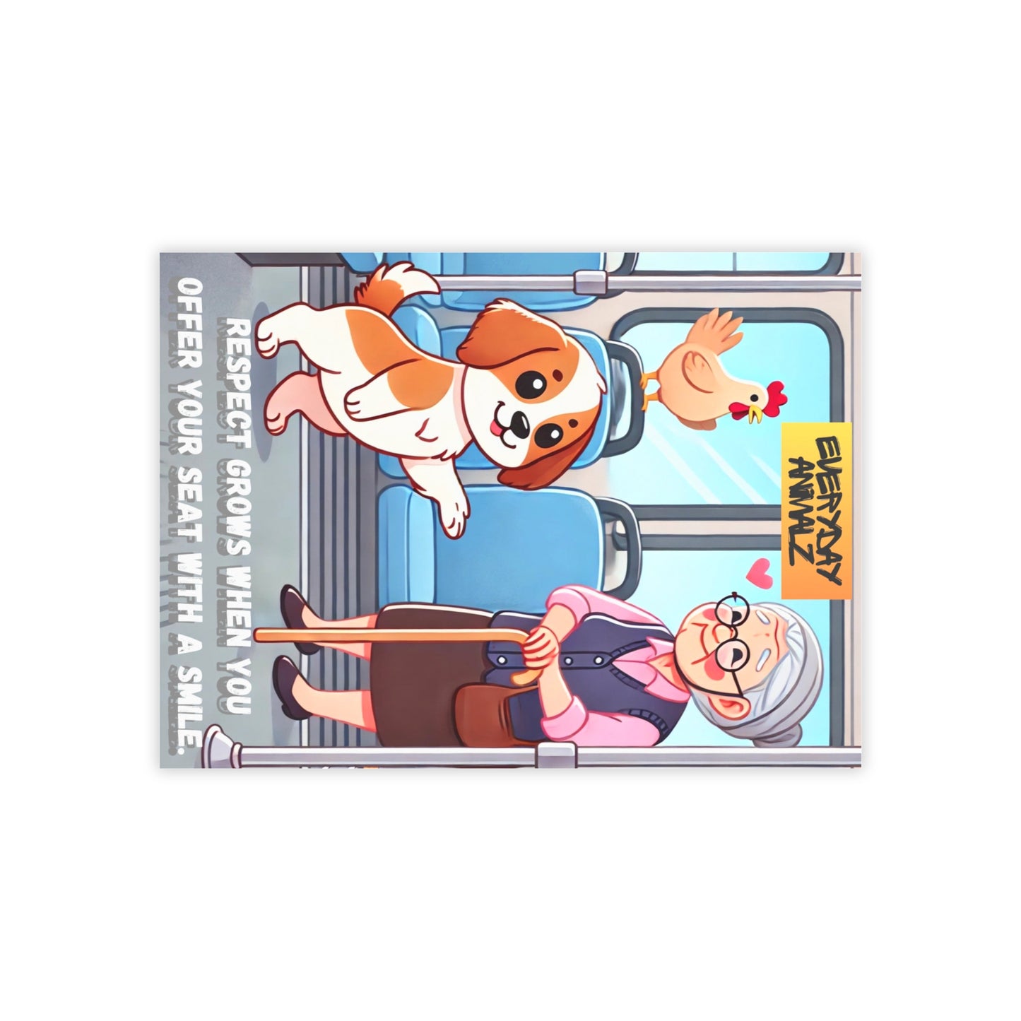 Respect grows when you offer your seat with a smile. - Post-it® Note Pads pack of 50