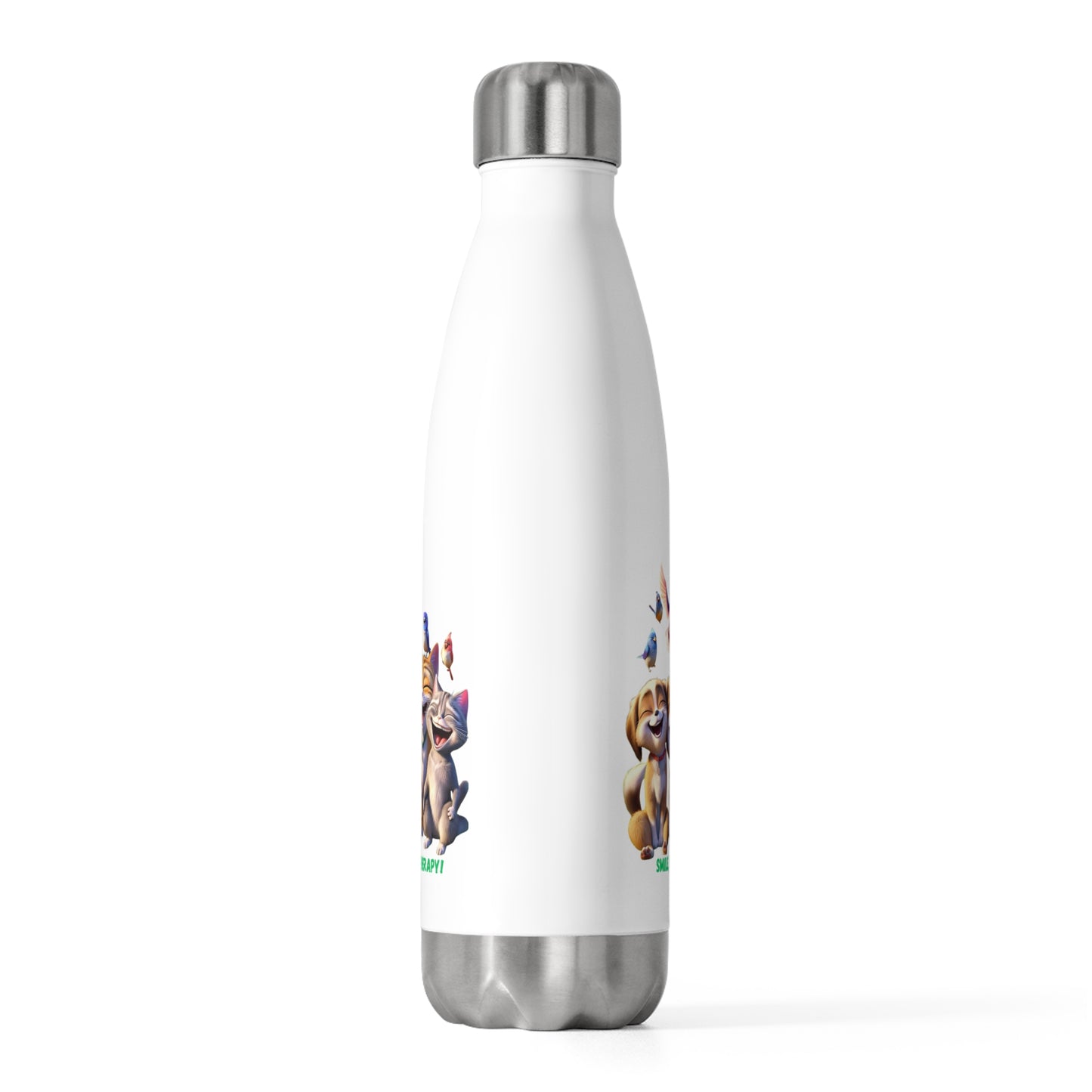 Smile, It's Free Therapy - 20oz Insulated Bottle