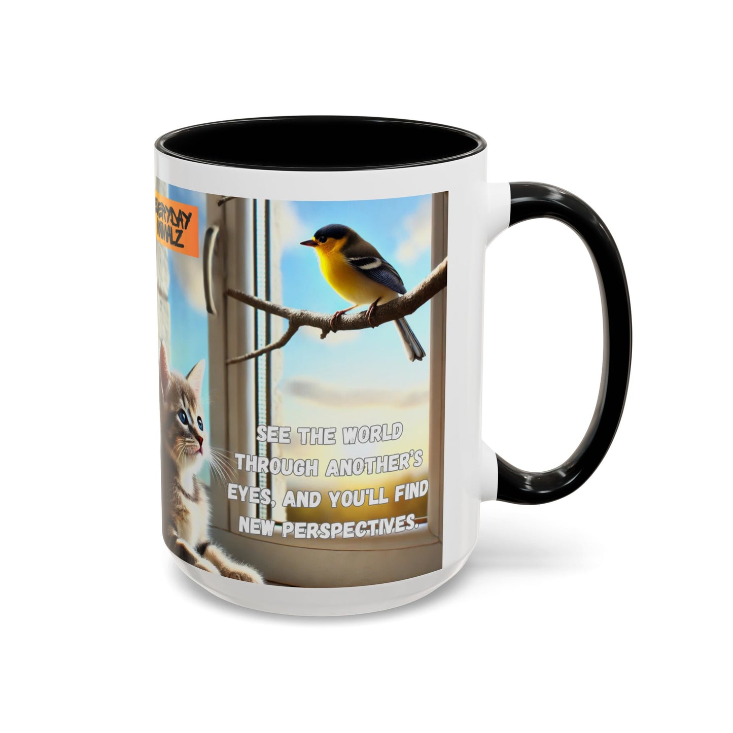 Accent Coffee Mug (11, 15oz) - See the world through another’s eyes, and you'll find new perspectives.