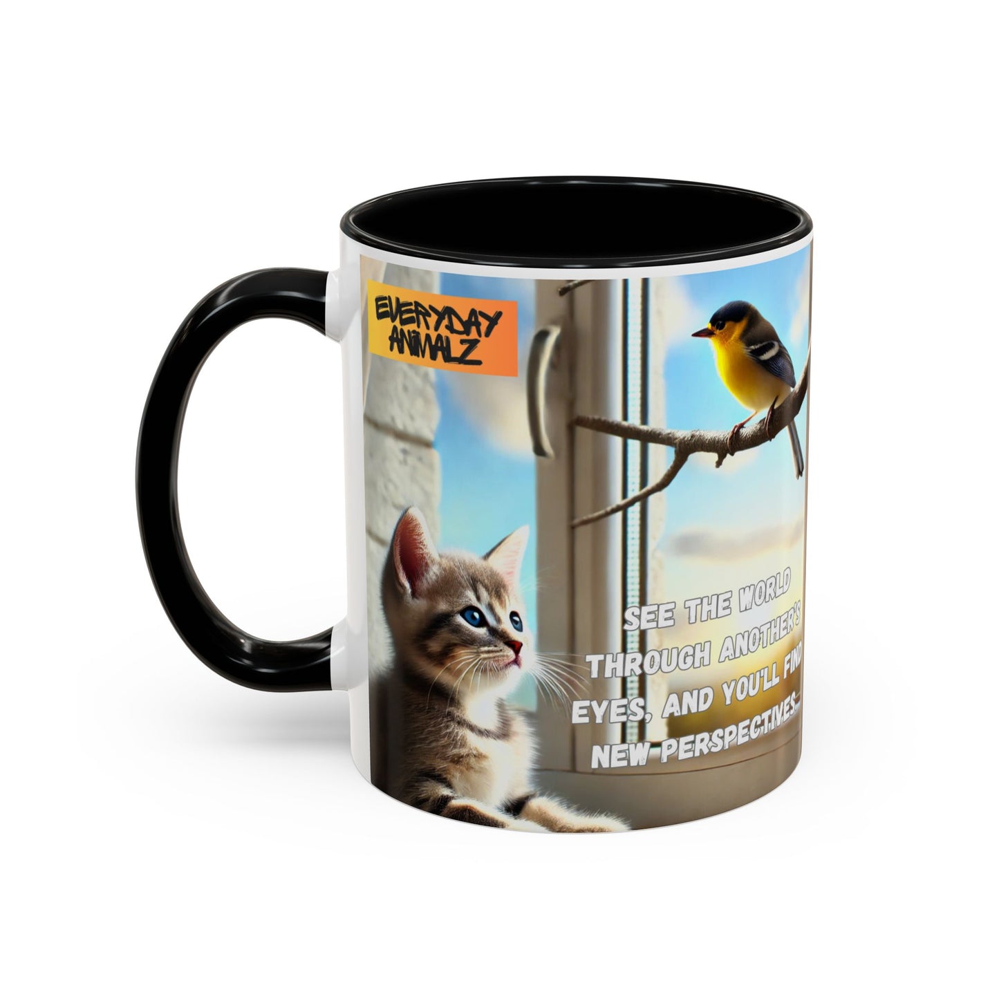 Accent Coffee Mug (11, 15oz) - See the world through another’s eyes, and you'll find new perspectives.