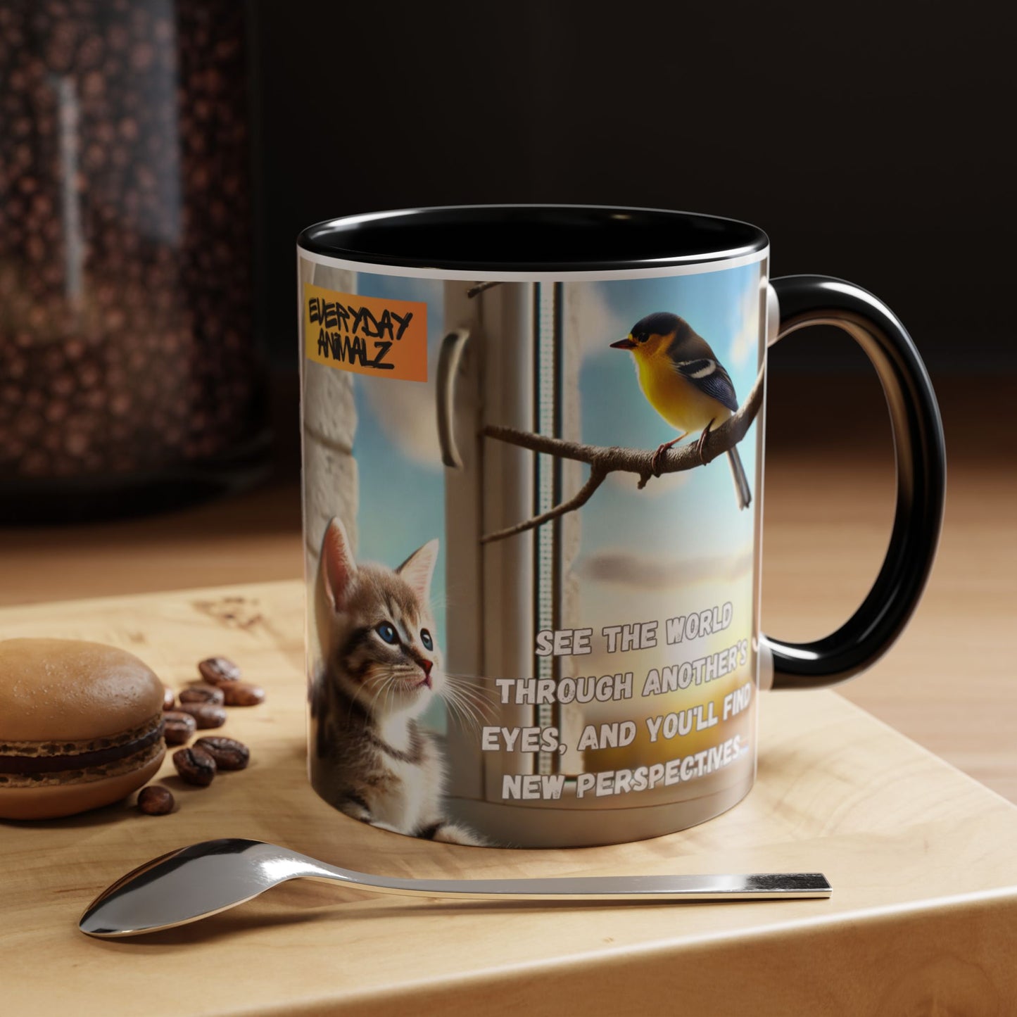 Accent Coffee Mug (11, 15oz) - See the world through another’s eyes, and you'll find new perspectives.