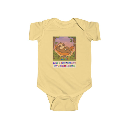 Sloth-Inspired Infant Bodysuit, Cute Baby Outfit, Newborn Gift, Playful Apparel, Baby Shower Gift, Adorable Sleepwear