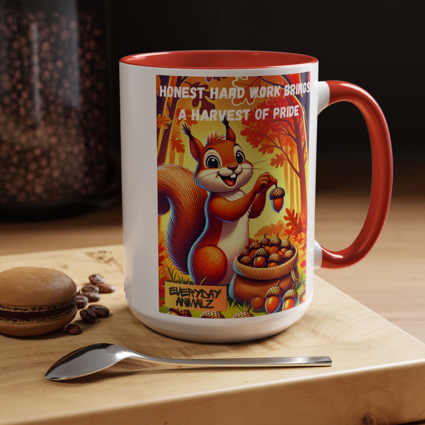 Accent Coffee Mug (11, 15oz) - Honest hard work brings a harvest of pride