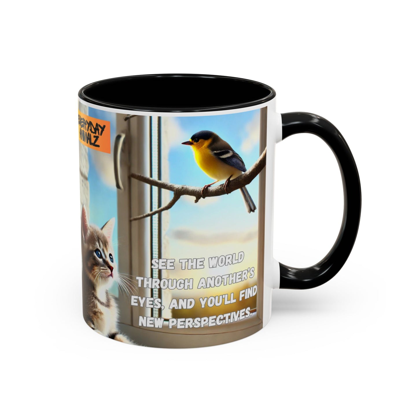 Accent Coffee Mug (11, 15oz) - See the world through another’s eyes, and you'll find new perspectives.