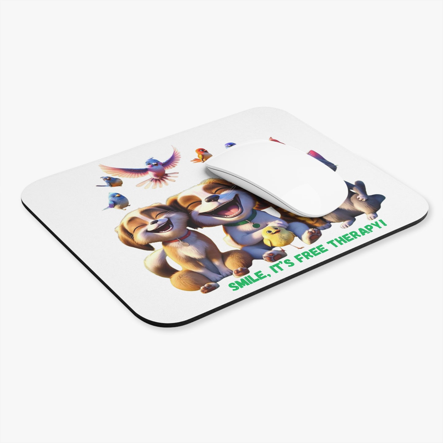 Smile, It's Free Therapy - Mouse Pad (Rectangle)