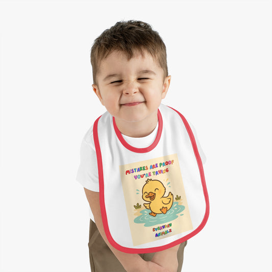 Cute Baby Bib with Inspirational Quote, Fun and Practical Baby Gift, Mealtime Essential, Baby Shower Gift, Toddler Accessories