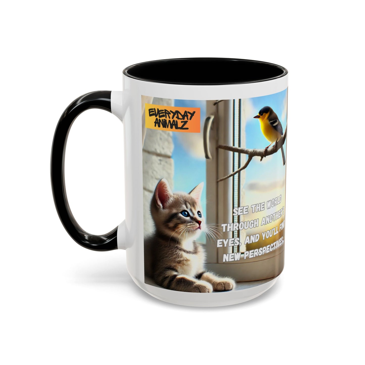 Accent Coffee Mug (11, 15oz) - See the world through another’s eyes, and you'll find new perspectives.