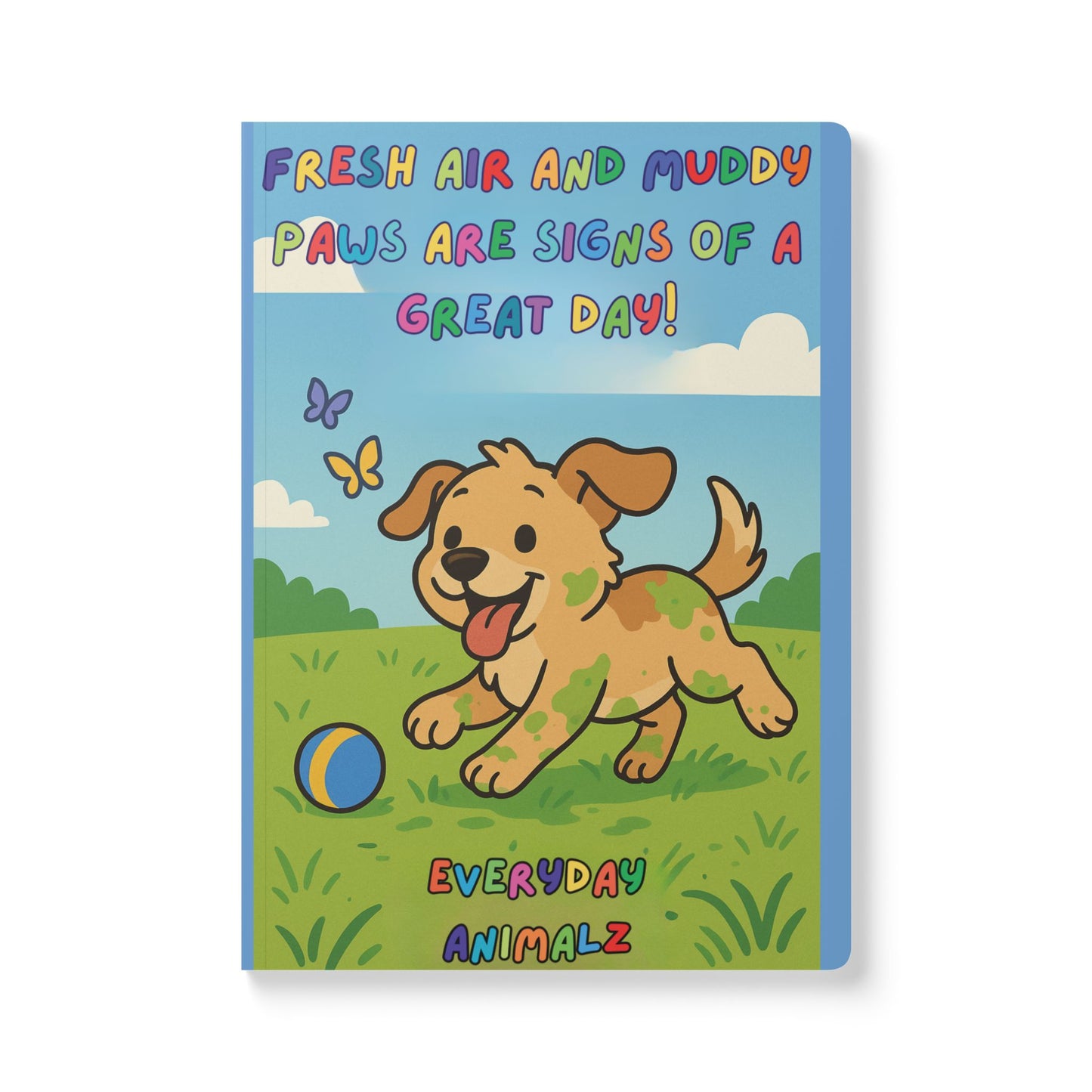 Playful Puppy-Themed Softcover Journal for Animal Lovers, Fun Gift for Kids, Great for School or Personal Use, Cute Writing Companion, [...]